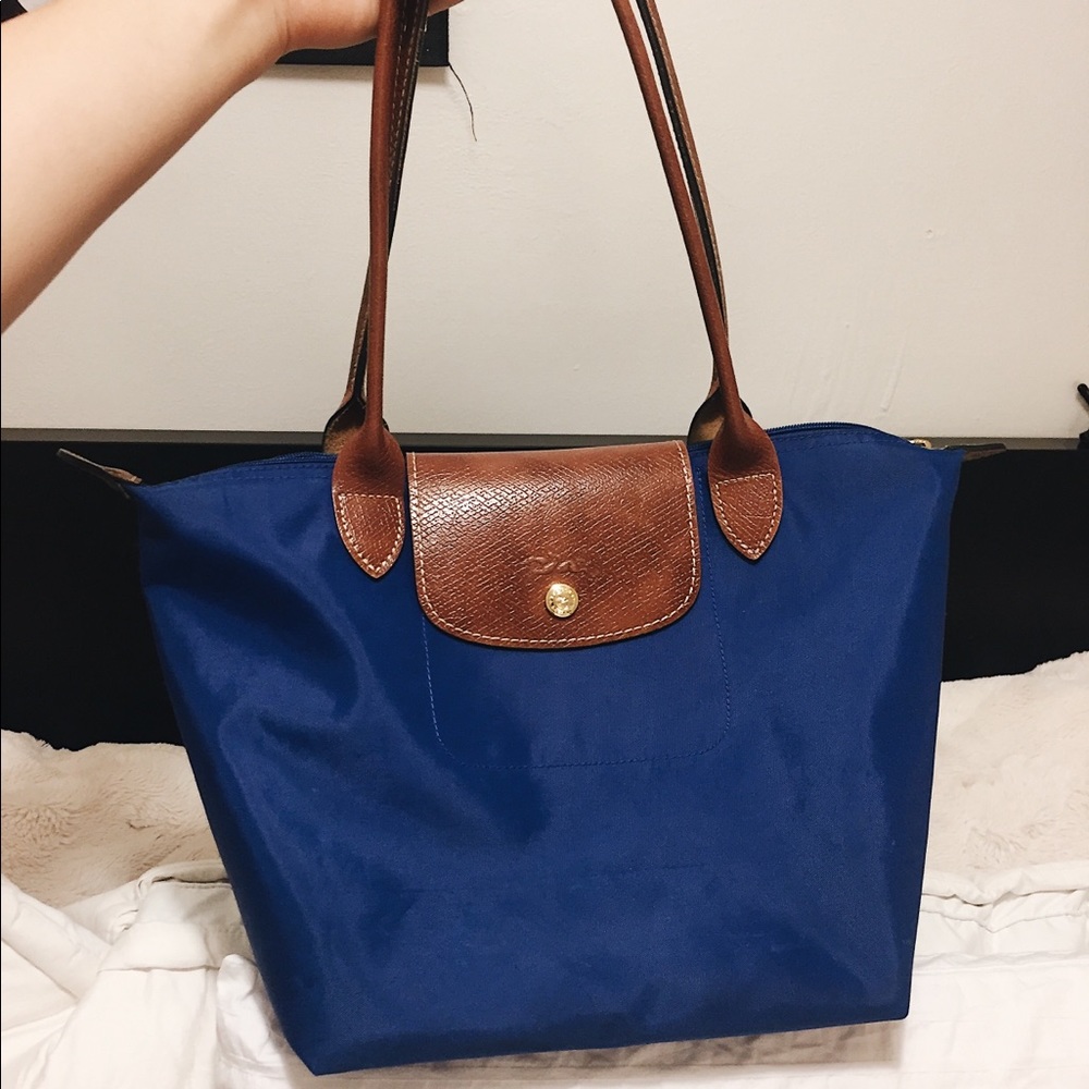 RARE Royal Blue LongChamp Le Pliage Tote